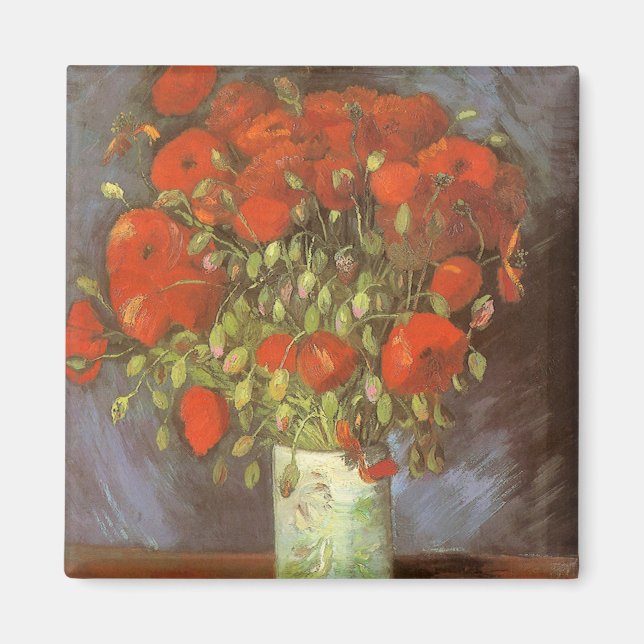 Imán Vincent van Gogh Still Life Vase con los lapiceros (Frente)