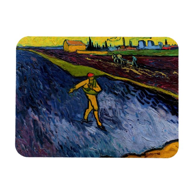 Imán Vincent van Gogh - The Sower: Las afueras de Arles (Horizontal)
