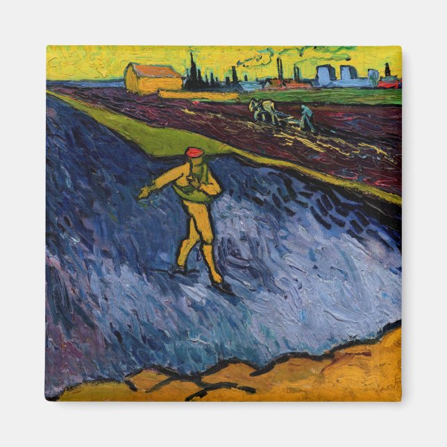 Imán Vincent van Gogh - The Sower: Las afueras de Arles (Frente)