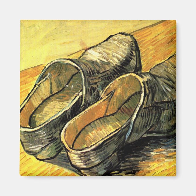 Imán Vincent van Gogh - Un par de troncos de cuero (Frente)