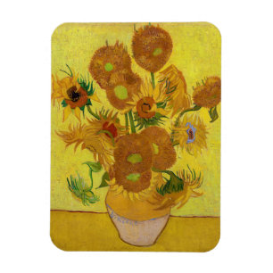 Imán Vincent van Gogh - Vase con quince girasoles