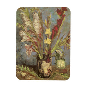 Imán Vincent van Gogh - Vase de vida fija con Gladioli