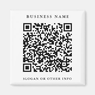 Imán Vínculo de sitio web de código QR para empresas bl