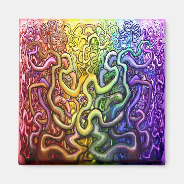 Imán Vines sobrevuelan arcoiris (Frente)