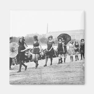 Imán Viñeta de Chicas de glamour de Beauty Show 1922