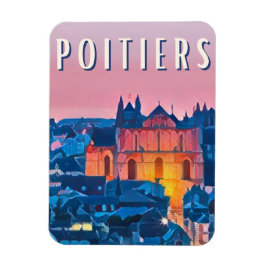Imán Viñeta de fotos de Poitiers