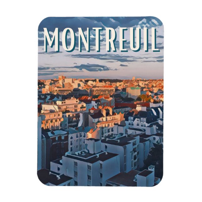 Imán Viñeta fotográfica de Montreuil (Vertical)