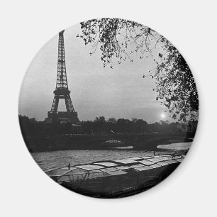 Imán Viñeta Francia París Torre Eiffel atardecer