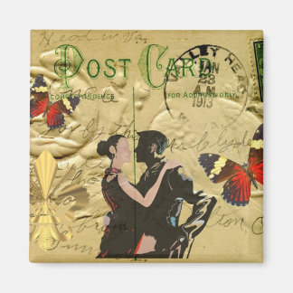 Imán Viñeta Paris Tango postal