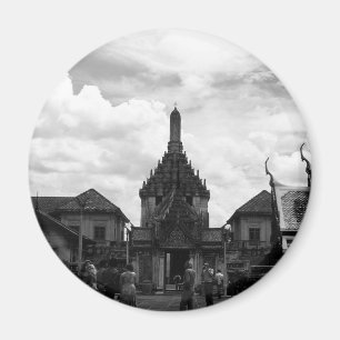 Imán Viñeta Tailandia Bangkok Wat Phra Kaew Turistas Bu