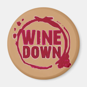 IMÁN "VINO ABAJO"….DISEÑO DE LA MANCHA DEL VINO