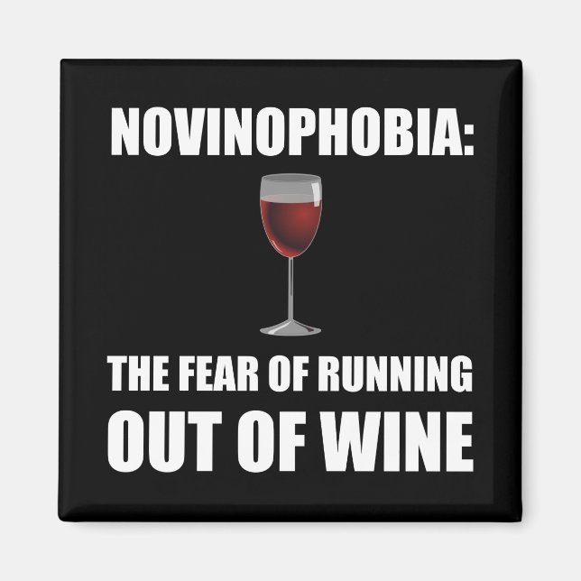 Imán Vino de novinofobia (Frente)