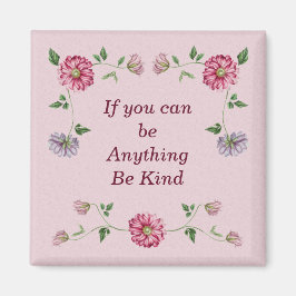 Imán Vino floral rosa y púrpura