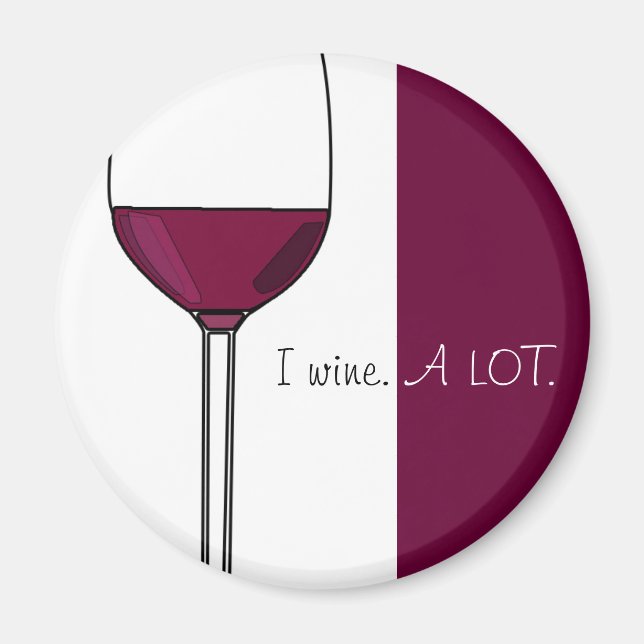 Imán Vino MUCHO. (Frente)