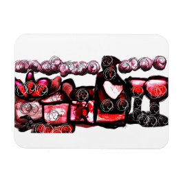 Imán Vino rojo
