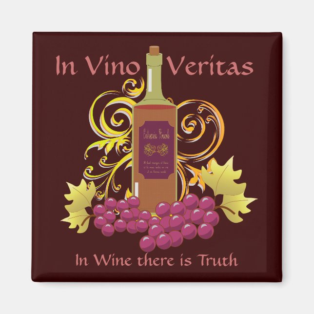 Imán Vino y uvas (Frente)
