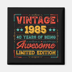 Imán Vintage 1985 Hecho en 1985 40 años