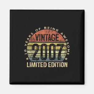 Imán Vintage 2007 Limited Edition Regalos de 18 años 18