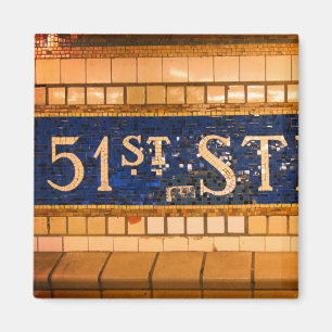 Imán Vintage 51st Street, Manhattan, Nueva York