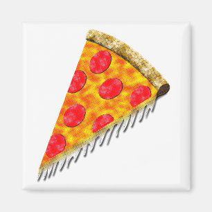 Imán Vintage Ad Pizza Slice