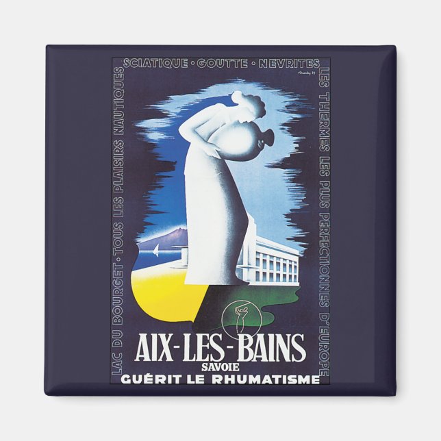 Imán Vintage Aix-Les-Bains (Frente)