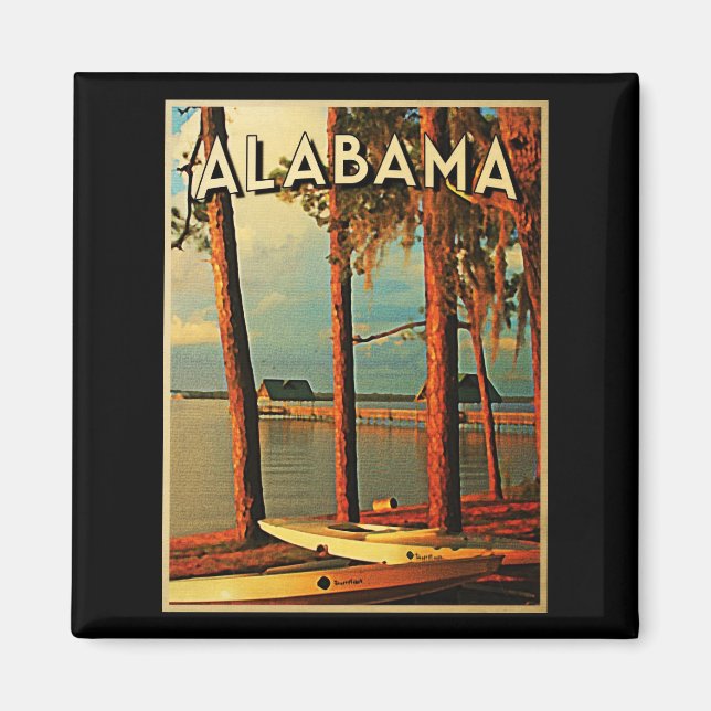 Imán Vintage Alabama (Frente)