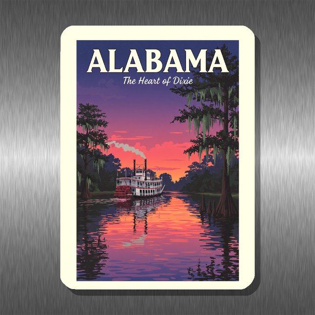 Imán Vintage Alabama (Subido por el creador)