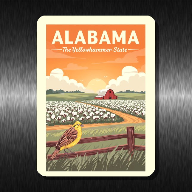 Imán Vintage Alabama (Subido por el creador)