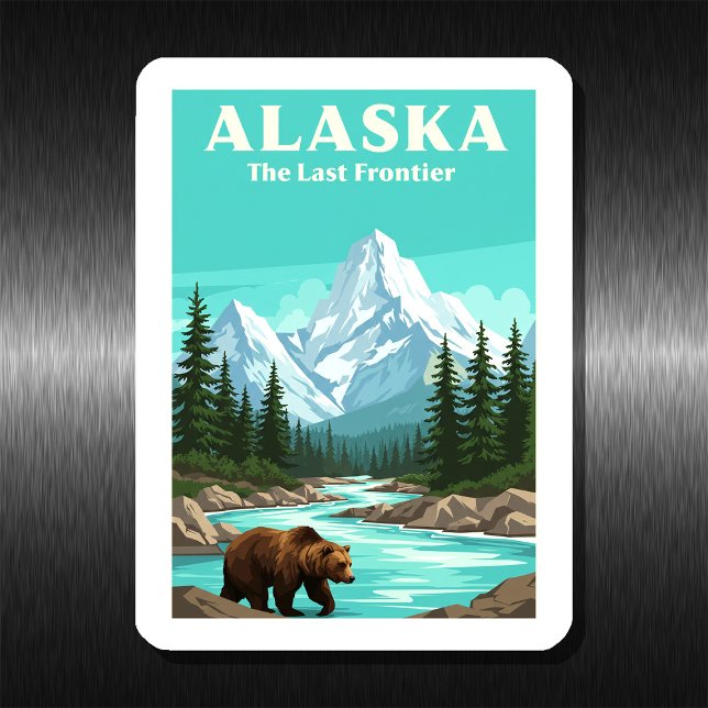 Imán Vintage Alaska (Subido por el creador)