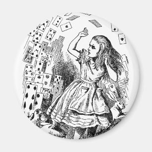 Imán Vintage Alicia en el País de las Maravillas, Carta
