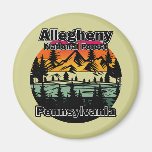 Imán Vintage Allegheny National Forest Pennsylvania