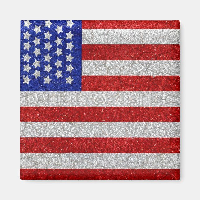 Imán Vintage American Flag Magnet (Frente)
