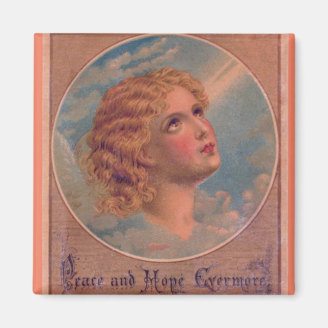 Imán Vintage Angel Pastel Magnet (Frente)