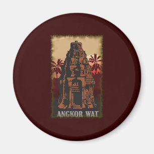 Imán Vintage Angkor Wat