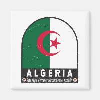 Vintage anglosajón de bandera argelina