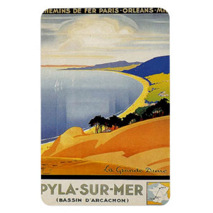 Imán Vintage Aquitania, Pyla-sur-MER, Francia -
