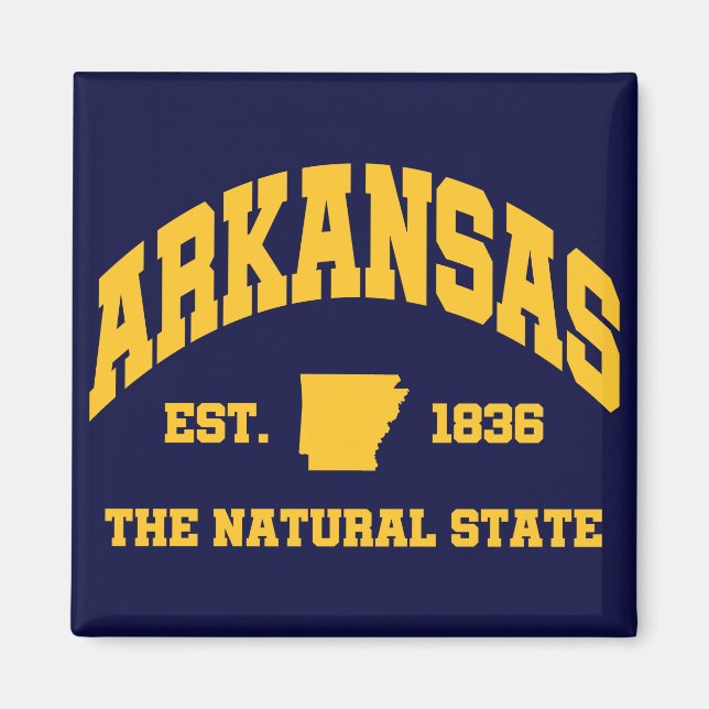Imán Vintage Arkansas (Frente)