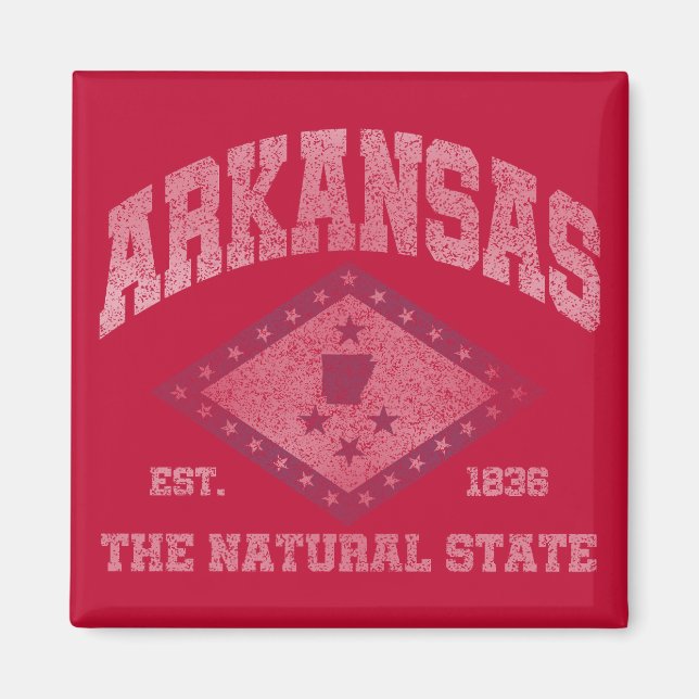 Imán Vintage Arkansas (Frente)