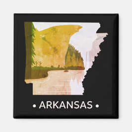 Imán Vintage Arkansas State Magnet