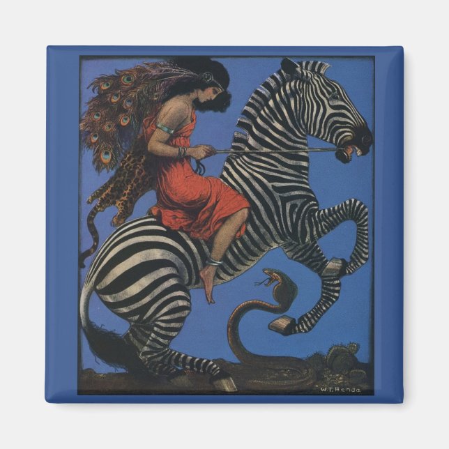 Imán Vintage Art Nouveau (Frente)