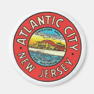 Imán Vintage Atlantic City NJ