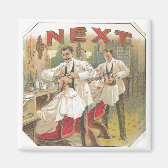 Imán Vintage Barber (Frente)