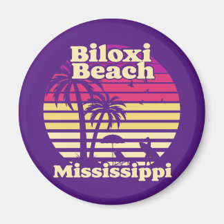 Imán Vintage Biloxi Beach Mississippi