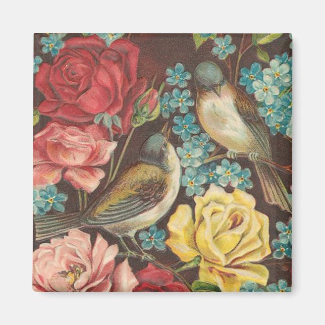 Imán Vintage Bird Magnet (Frente)