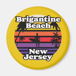 Imán Vintage Brigantine Beach New Jersey