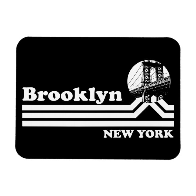 Imán Vintage Brooklyn New York (Horizontal)