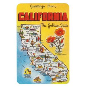 Imán Vintage California