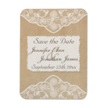 Vintage Canvas, papel y encaje Aspecto Guardar fec