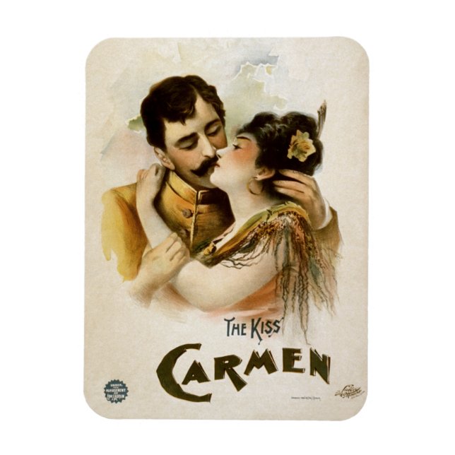 Imán Vintage Carmen The Kiss (Vertical)