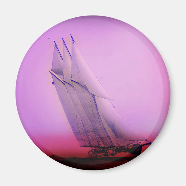 Imán Vintage Carreras Yacht Magnet (Frente)